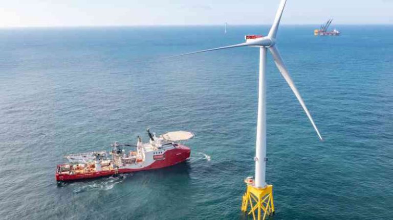 Seagreen’s North Sea turbines start to turn at last